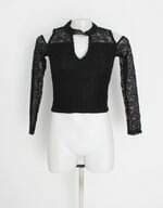 blusa bebe feminina preta