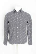 camisa C&A masculina cinza floral