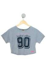 blusa elian beats juvenil cinza com silk