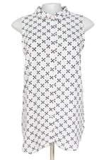 camisa divided feminina estampada com barra mullet