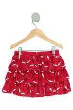 saia Tip Top kids rosa com babado