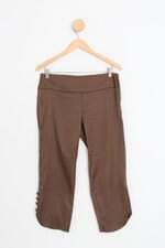 calça de tecido riachuelo feminina marrom