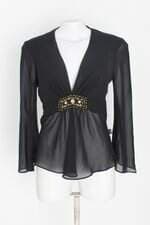 blusa feminina preta com bordado