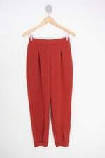calça de tecido dimy feminina laranja
