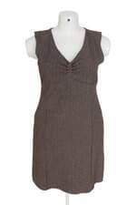 vestido feminino barreds marrom com forro