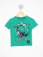 blusa kids verde com silk