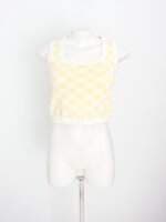 blusa renner feminina amarela xadrez