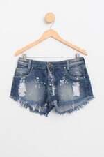 shorts jeans feminino azul