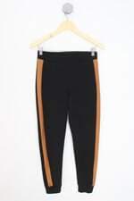 calça de tecido versículo feminina preta