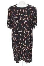 vestido colcci feminino preto estampado
