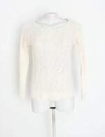 blusa abercrombie & fitch kids off white com barra mullet e transparência