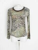 blusa canal feminina estampada