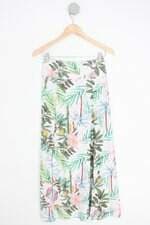 saia liquido feminina estampado com bordado e recortes