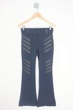 calça de tecido hidrogênio feminina azul com recortes