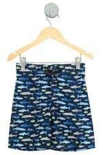 bermuda C&A kids estampada com cós com elástico