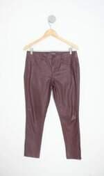 calça de tecido calvin klein feminina vinho
