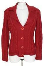 Casaqueto feminino vermelho com recortes