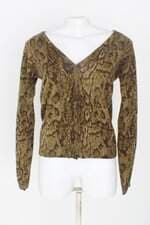 cardigan shoulder feminino verde