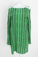 vestido animale feminino verde estampado