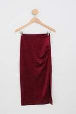 saia colcci feminina vinho com forro