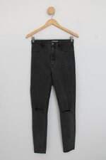 calça jeans zara feminina cinza