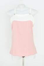 regata feminina rosa com recortes