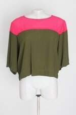 blusa all is love feminina bicolor com recortes