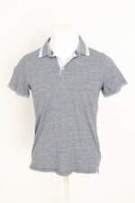camisa polo renner masculina azul mesclada com fenda