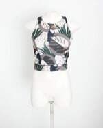 regata cropped feminina estampada