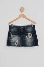saia jeans sibe rian feminina azul