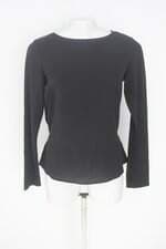 blusa twenty four seven feminina preta com plissado e recortes