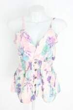 regata feminina estampada com aplique