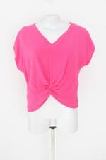 blusa marisa feminina rosa com nó