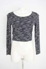 blusa cropped manga longa divided feminina colorida