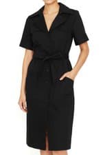 Vestido Chemise Zara Preto