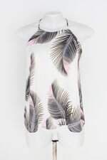 blusa sem alças kes feminina estampada