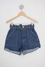 shorts jeans renner feminino azul com faixa na cintura