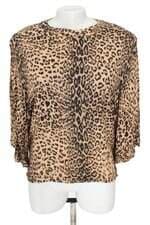 blusa Shoulder feminina animal print