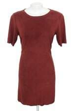 vestido Riachuelo feminino vermelho com faixa na cintura