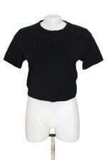 blusa cropped Zara feminina preta