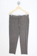 calça social Zara feminina cinza