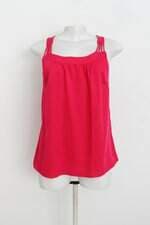 regata renner feminina rosa com tiras