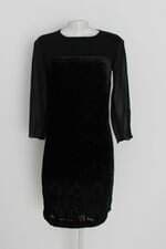 vestido belart feminino preto com recortes