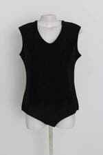 body marisa feminino preto com recortes