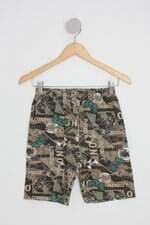 bermuda marisol play kids estampada com ajuste por elástico
