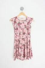 vestido carinhoso kids estampado com babado