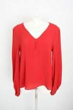blusa manga longa cortelle feminina vermelha