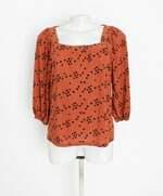 blusa renner feminina marrom com poás