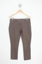 calça de tecido feminina marrom