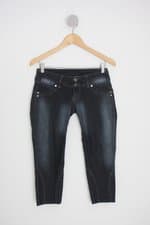 calça jeans feminina cinza